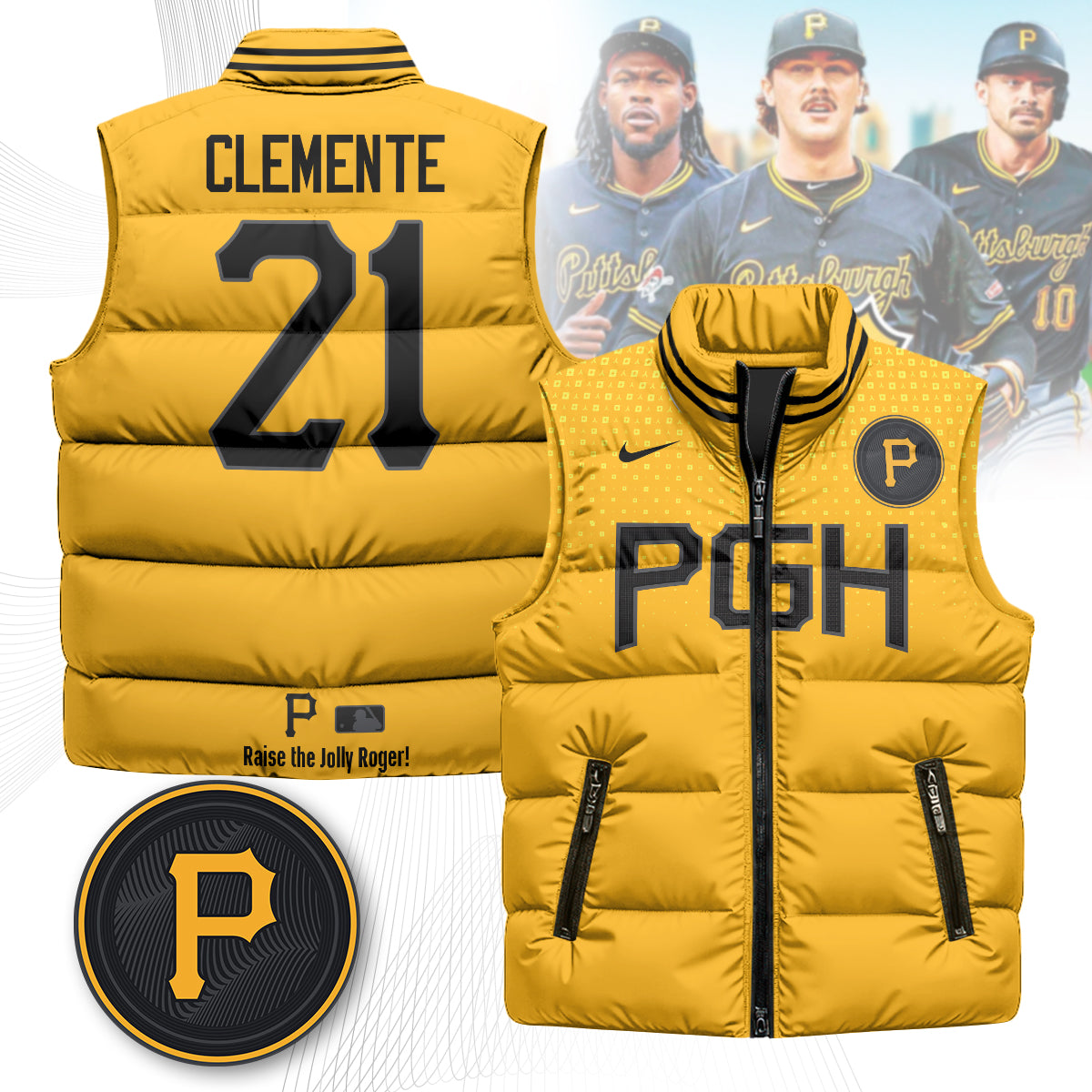 Pittsburgh Pirates Unisex Puffer Vest