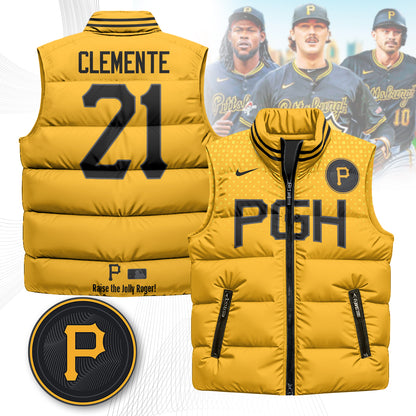 Pittsburgh Pirates Unisex Puffer Vest