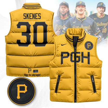 Pittsburgh Pirates Unisex Puffer Vest