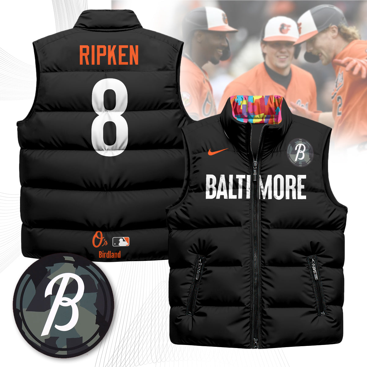 Baltimore Orioles Unisex Puffer Vest