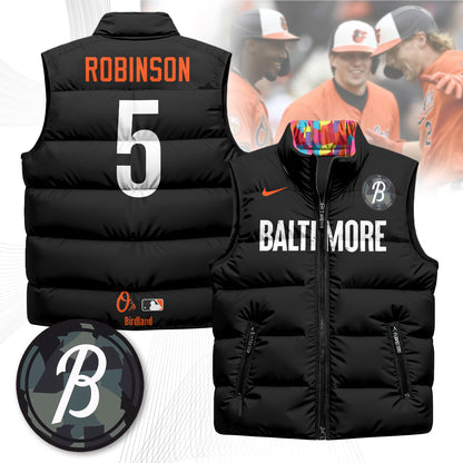 Baltimore Orioles Unisex Puffer Vest