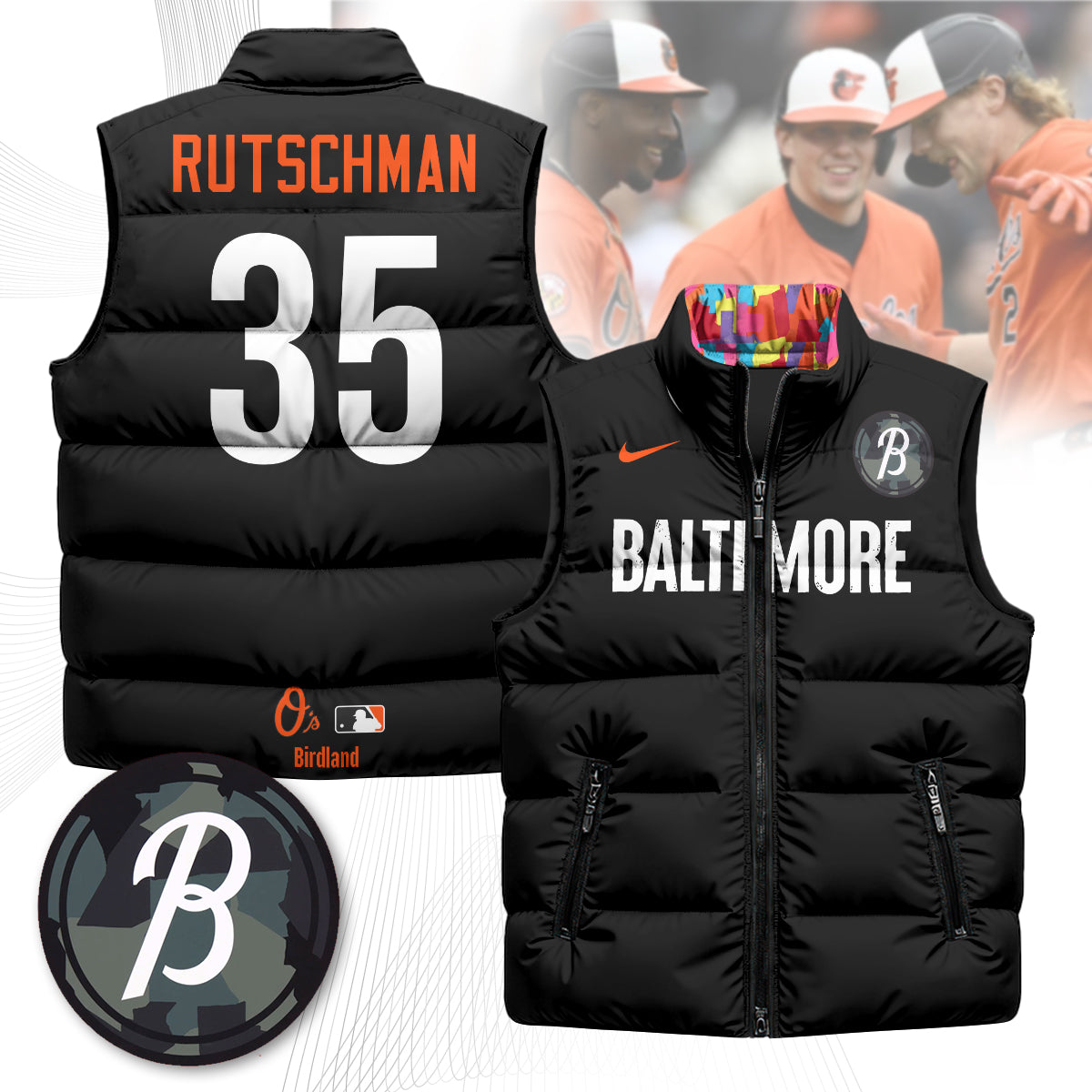 Baltimore Orioles Unisex Puffer Vest