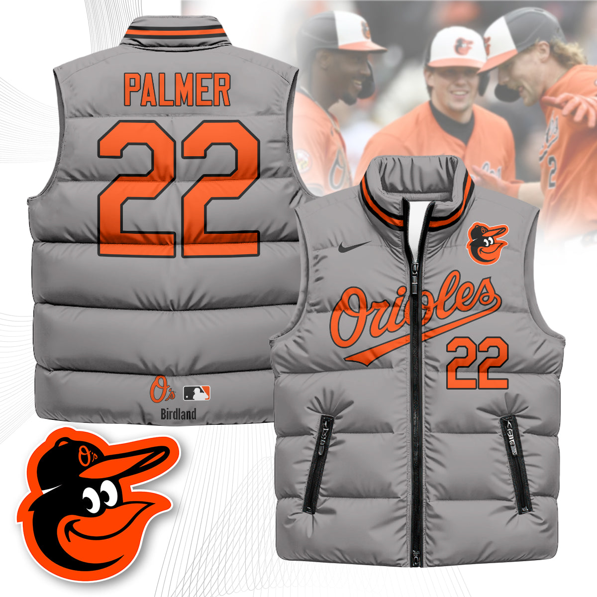 Baltimore Orioles Unisex Puffer Vest