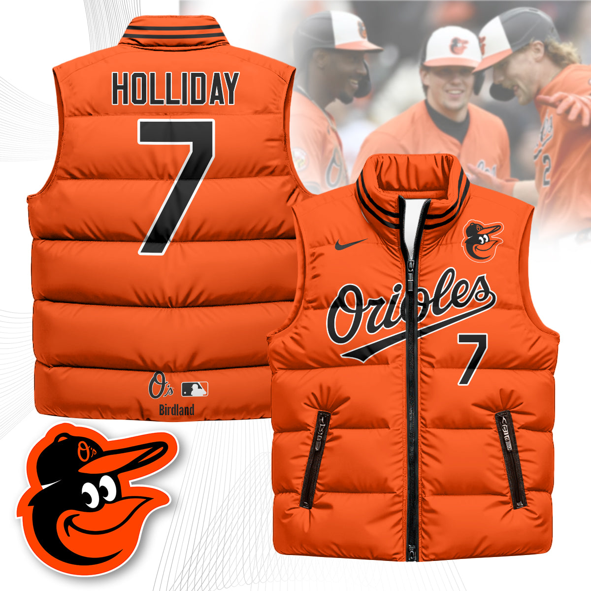 Baltimore Orioles Unisex Puffer Vest