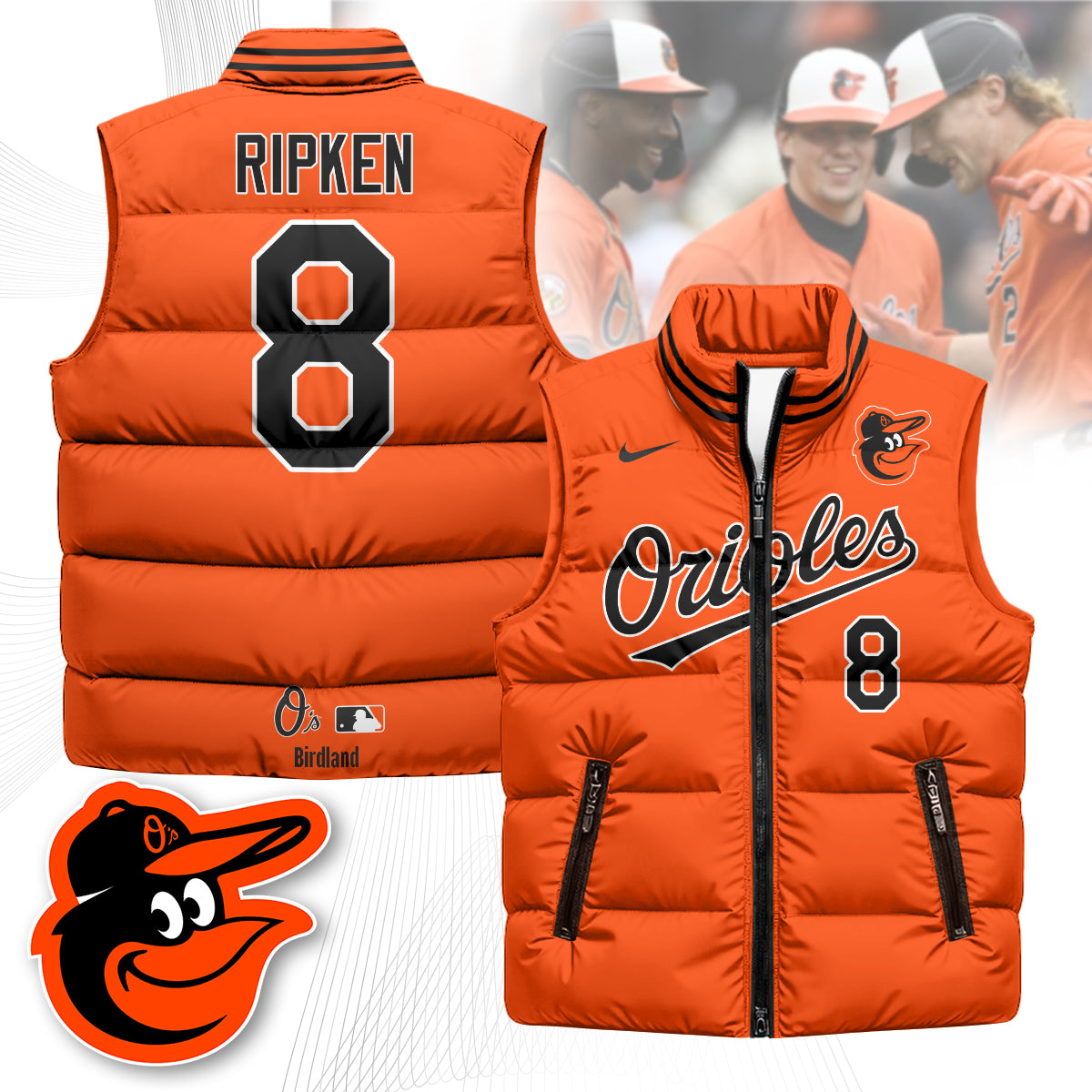 Baltimore Orioles Unisex Puffer Vest