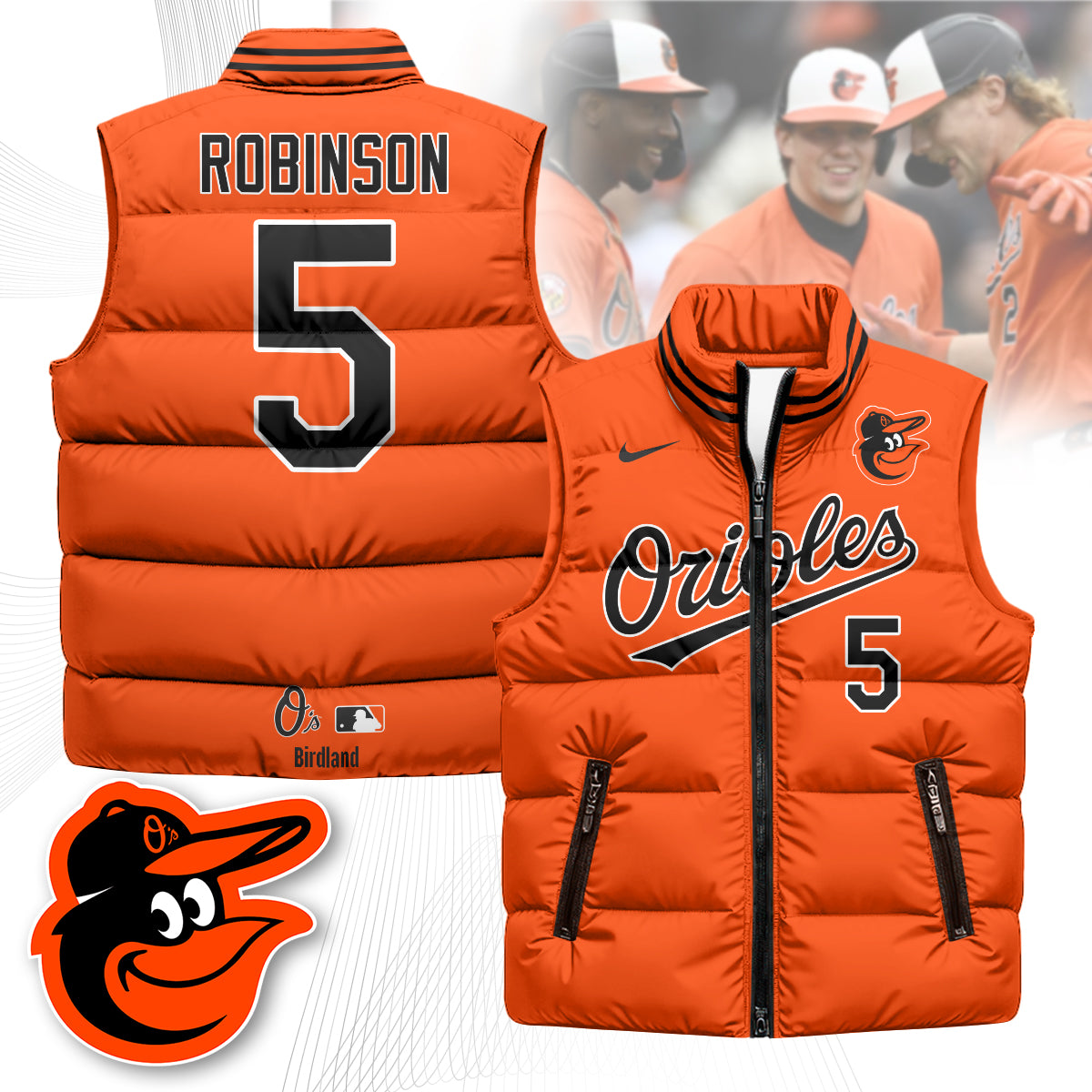 Baltimore Orioles Unisex Puffer Vest