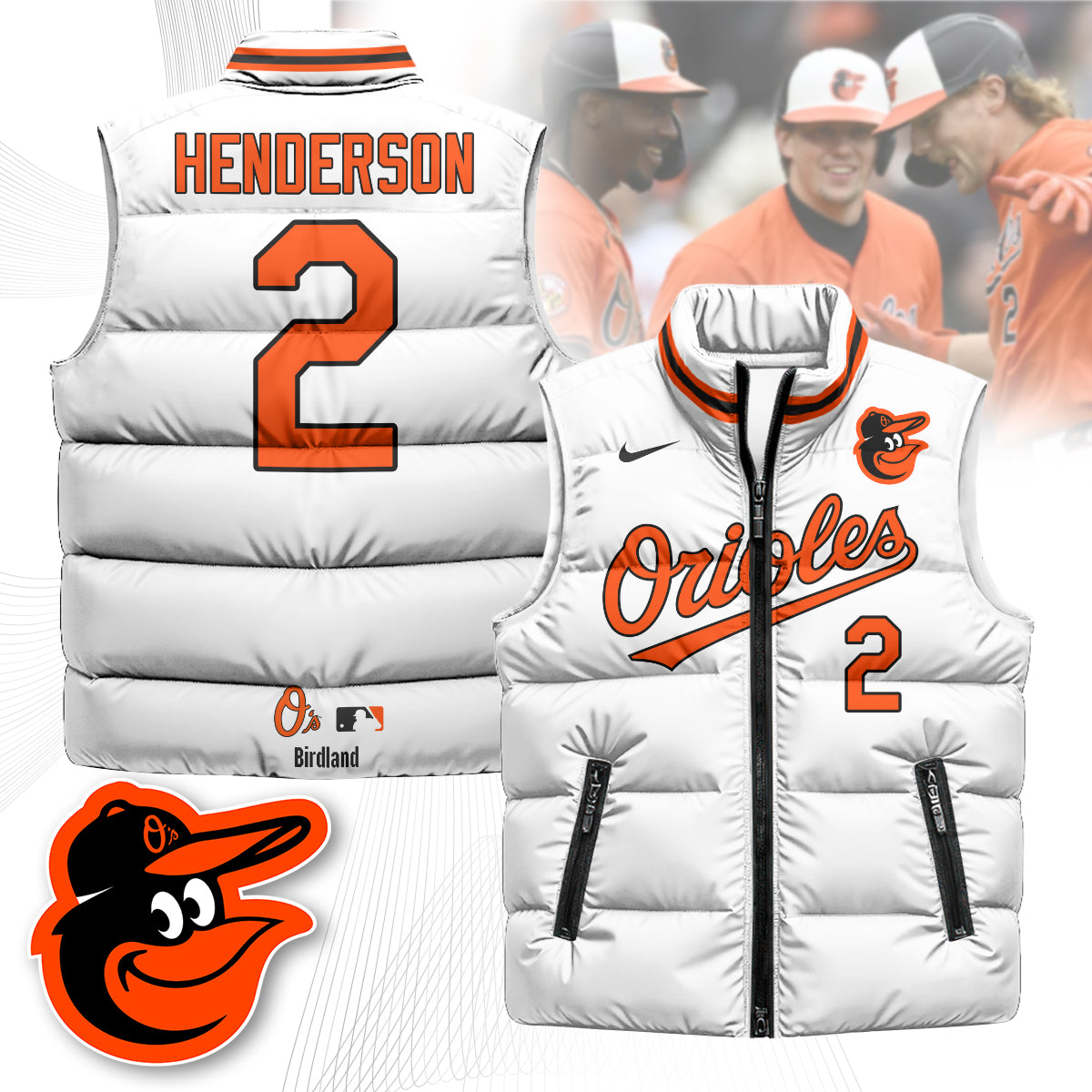 Baltimore Orioles Unisex Puffer Vest