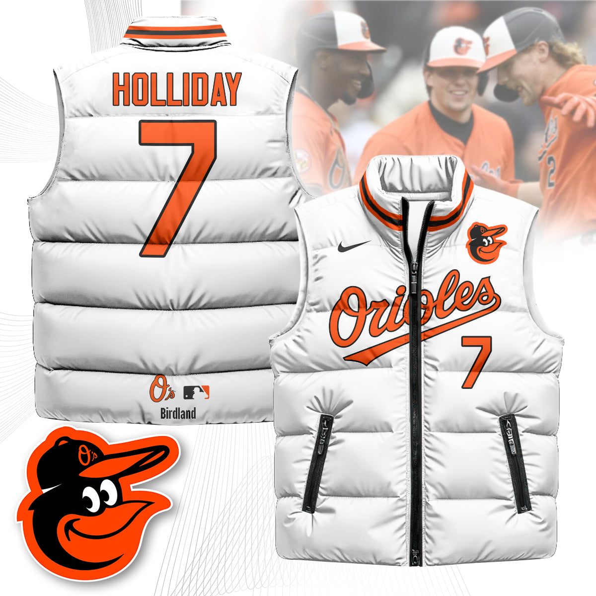 Baltimore Orioles Unisex Puffer Vest