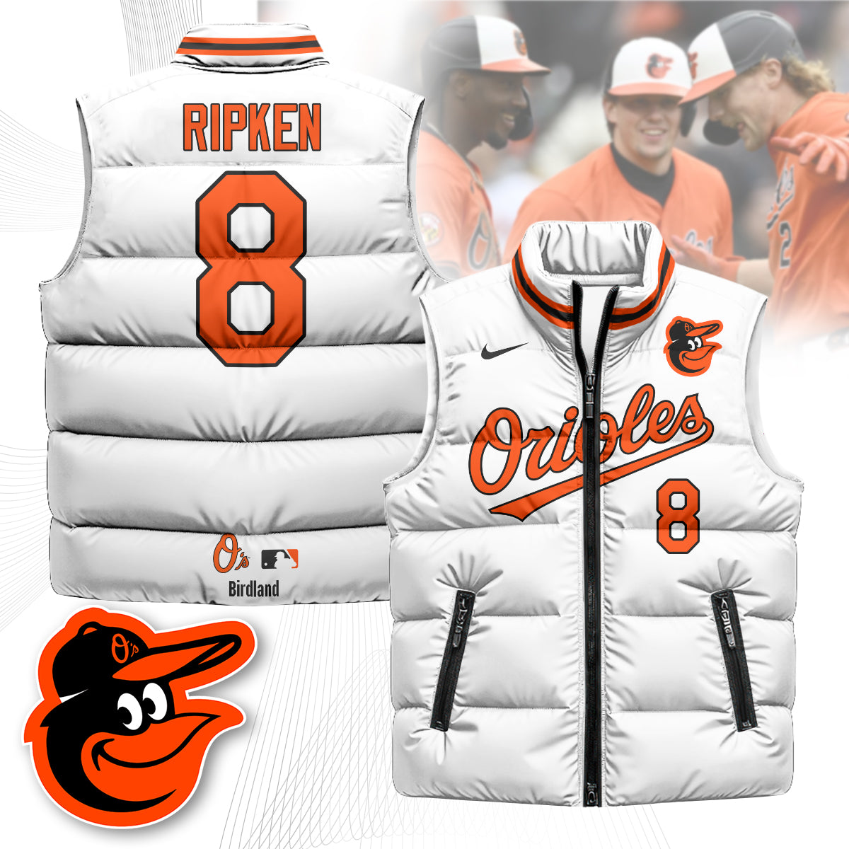 Baltimore Orioles Unisex Puffer Vest