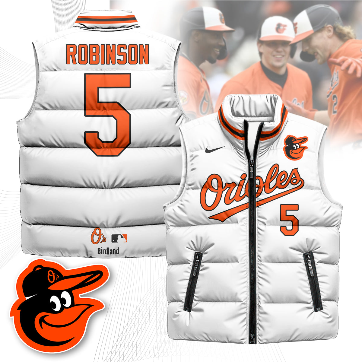 Baltimore Orioles Unisex Puffer Vest
