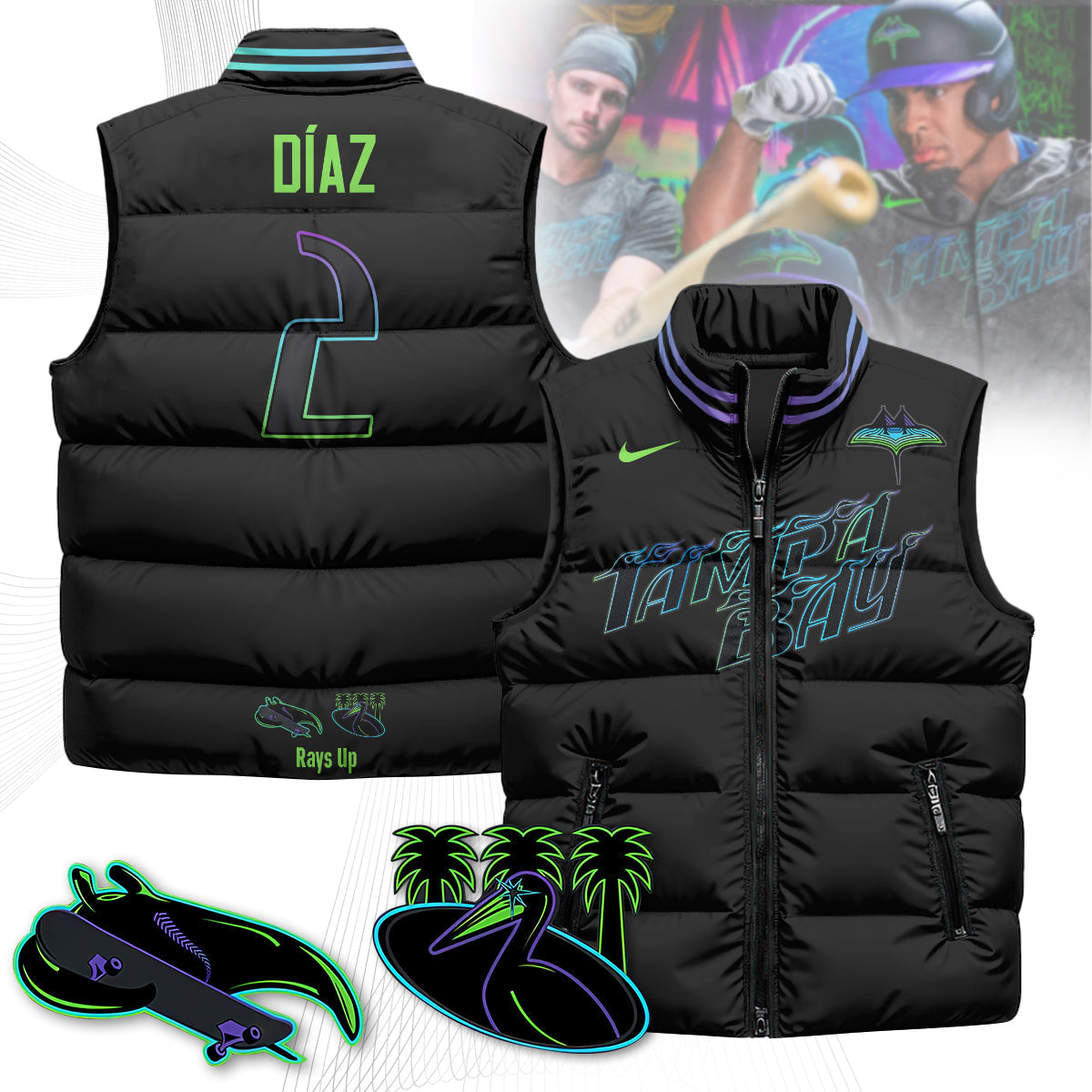 Tampa Bay Rays Unisex Puffer Vest