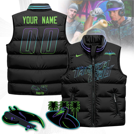 Personalized Tampa Bay Rays Unisex Puffer Vest