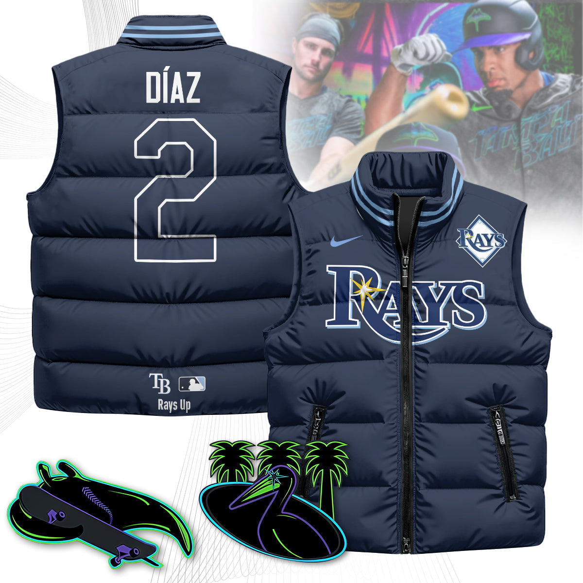 Tampa Bay Rays Unisex Puffer Vest