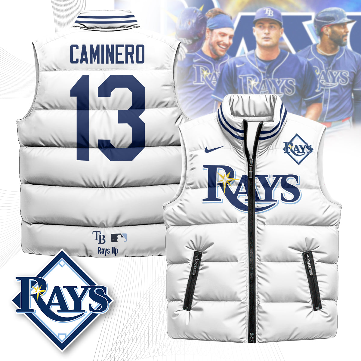 Tampa Bay Rays Unisex Puffer Vest