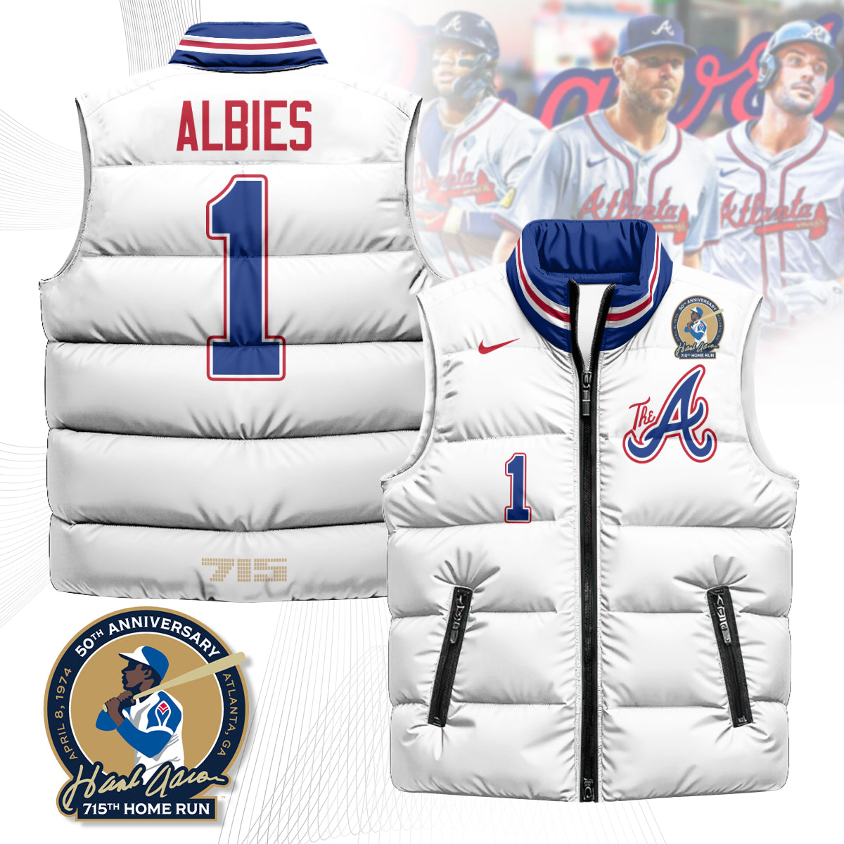 Atlanta Braves Unisex Puffer Vest