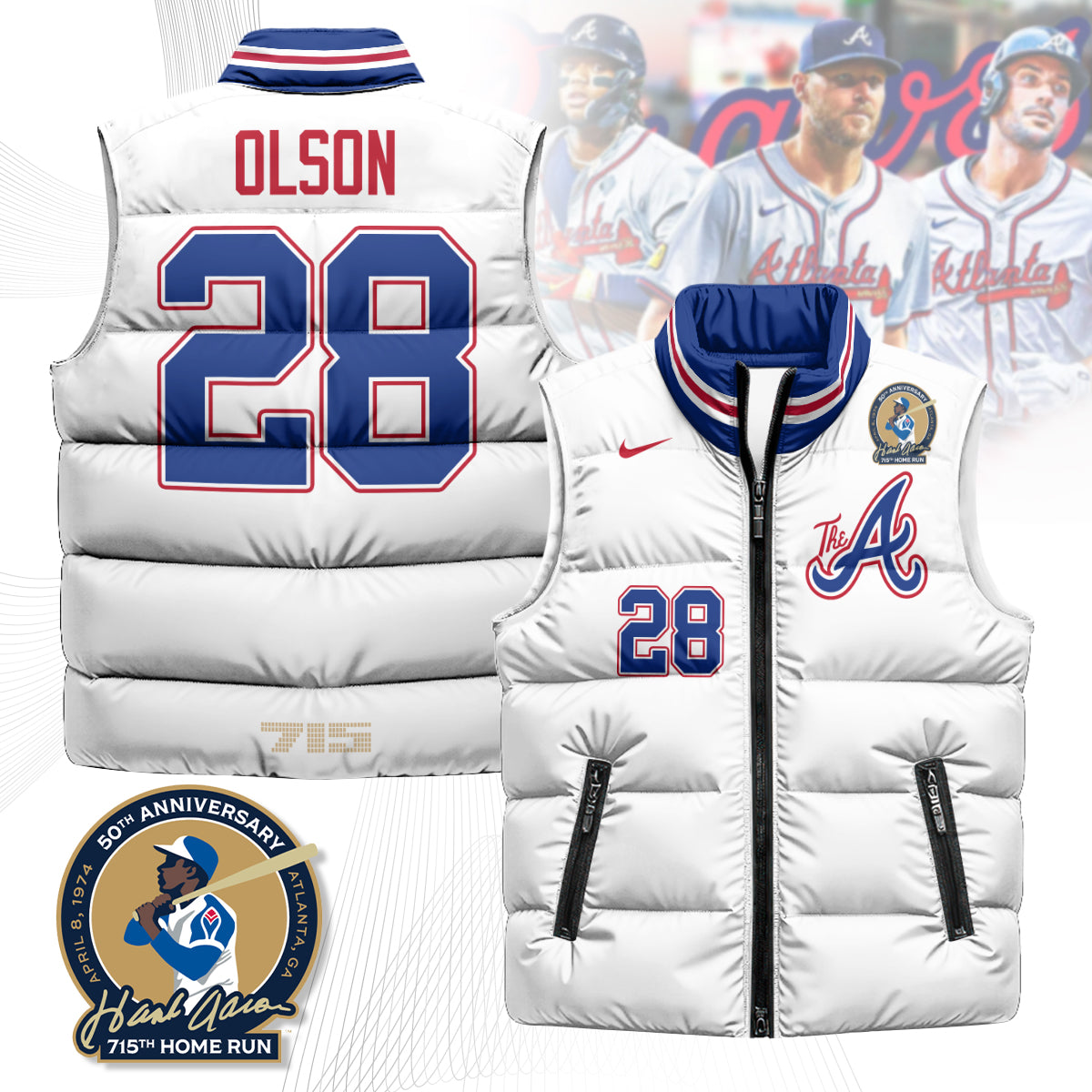 Atlanta Braves Unisex Puffer Vest