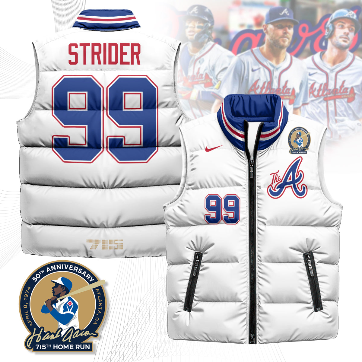 Atlanta Braves Unisex Puffer Vest