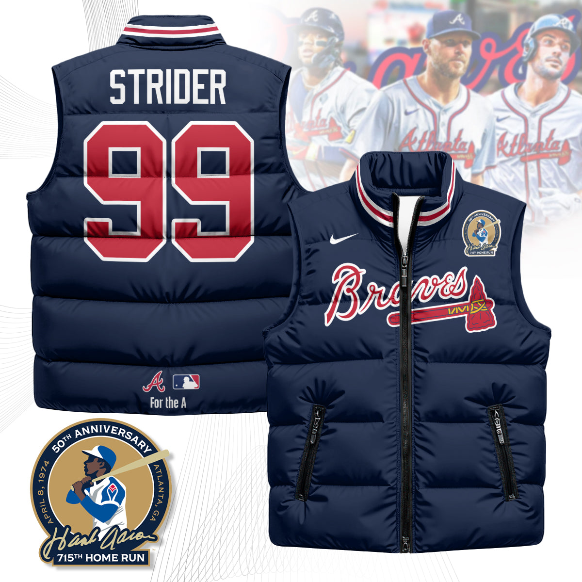 Atlanta Braves Unisex Puffer Vest