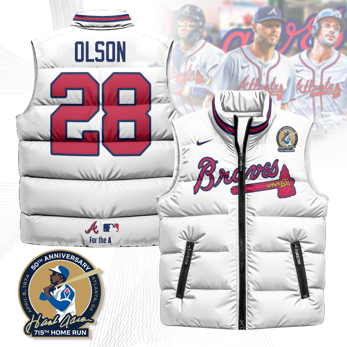 Atlanta Braves Unisex Puffer Vest