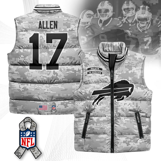Buffalo Bills Salute To Service Puffer Vest