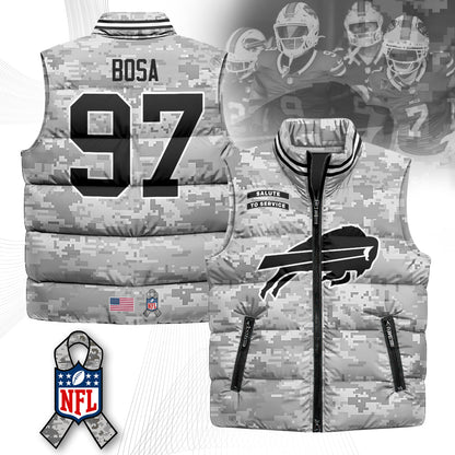Buffalo Bills Salute To Service Puffer Vest