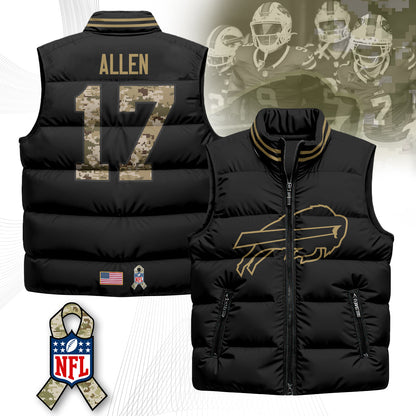 Buffalo Bills Salute To Service Puffer Vest