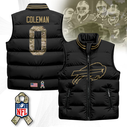 Buffalo Bills Salute To Service Puffer Vest