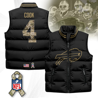 Buffalo Bills Salute To Service Puffer Vest