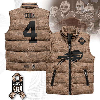 Buffalo Bills Salute To Service Puffer Vest