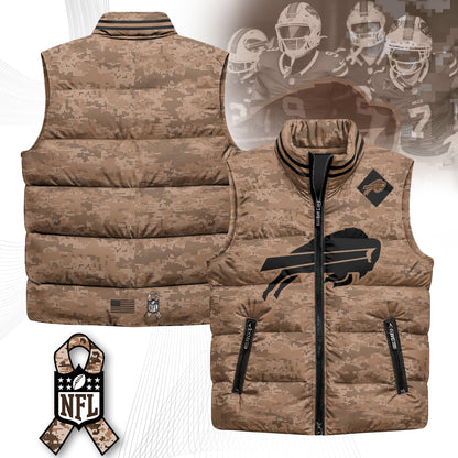 Buffalo Bills Salute To Service Puffer Vest