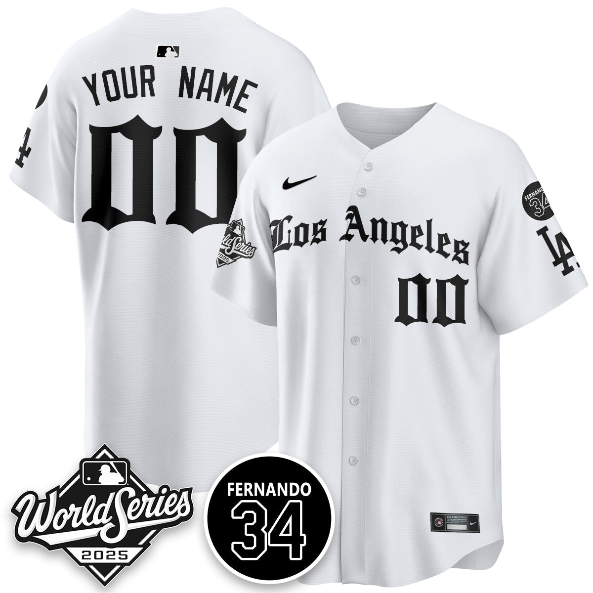 LAD 2025 Gothic NL Champions Custom Jersey - All Stitched