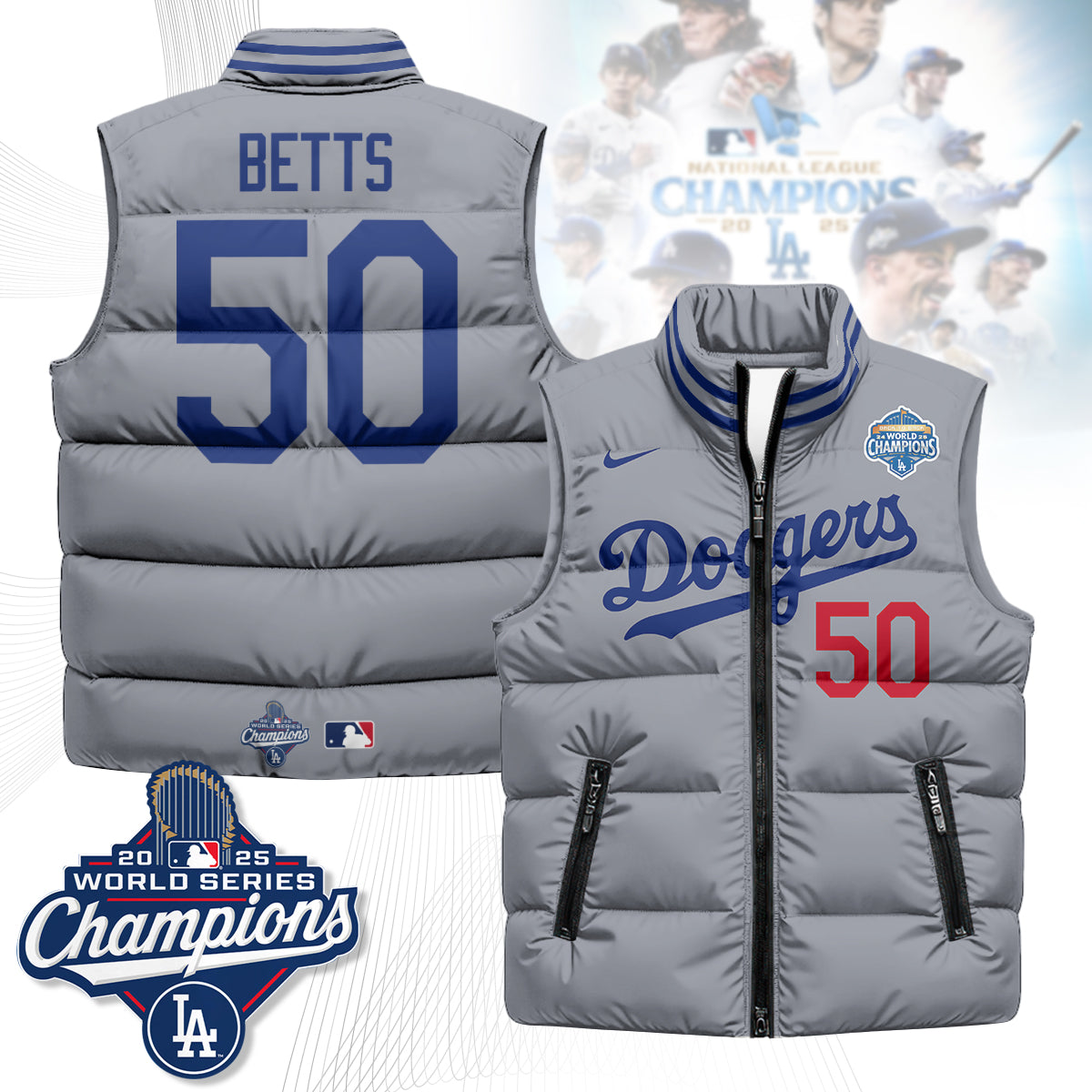 LAD 2025 Back To Back Champions Puffer Vest