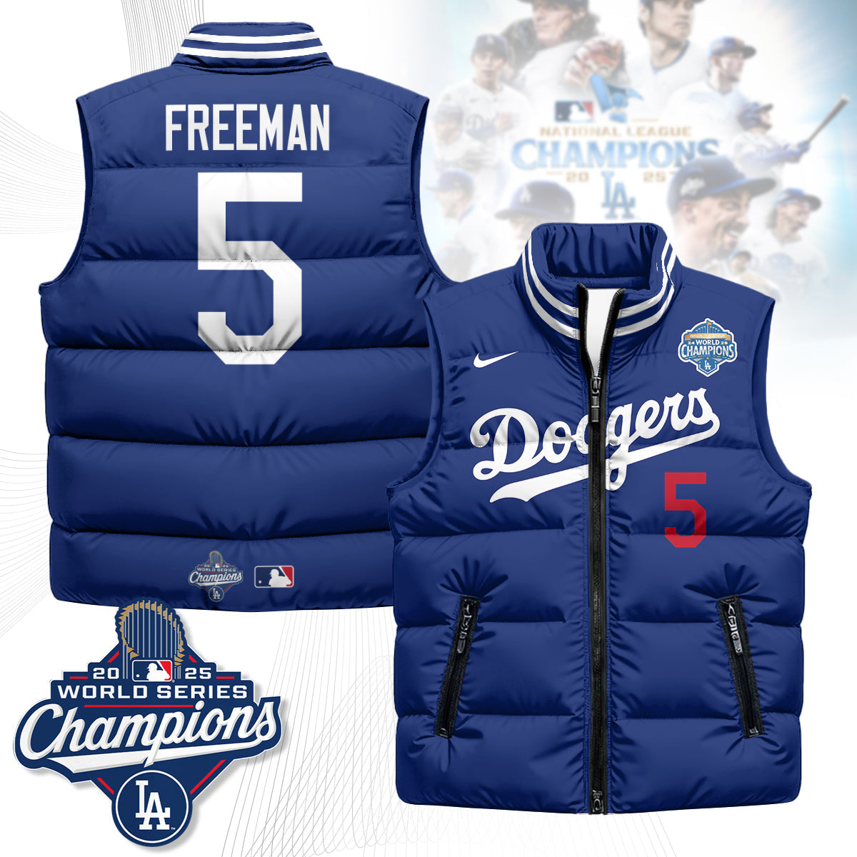LAD 2025 Back To Back Champions Puffer Vest