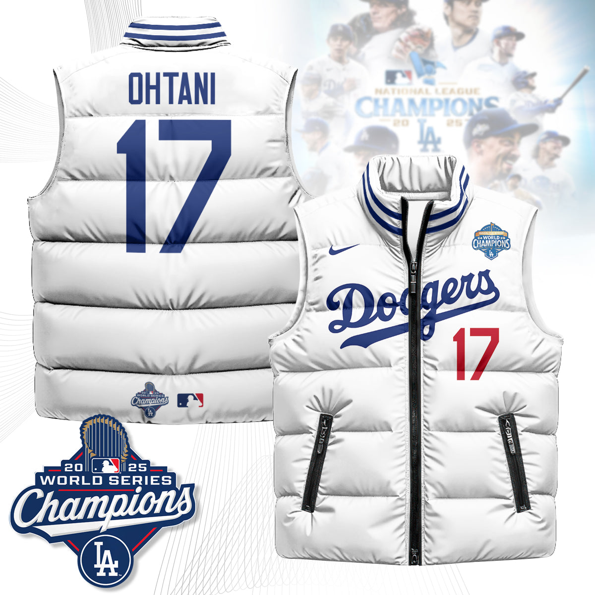 LAD 2025 Back To Back Champions Puffer Vest