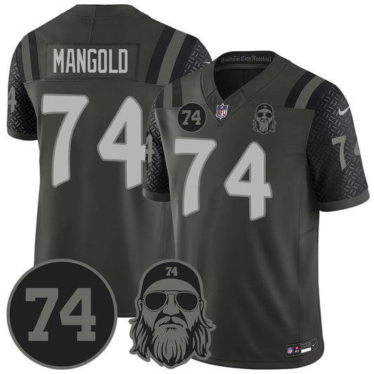 NYJ Vapor Limited Jersey - Nick Mangold Patch - All Stitched