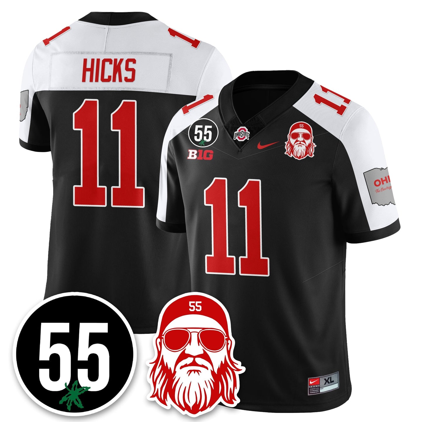 OSU Vapor Limited Jersey - Nick Mangold Patch - All Stitched