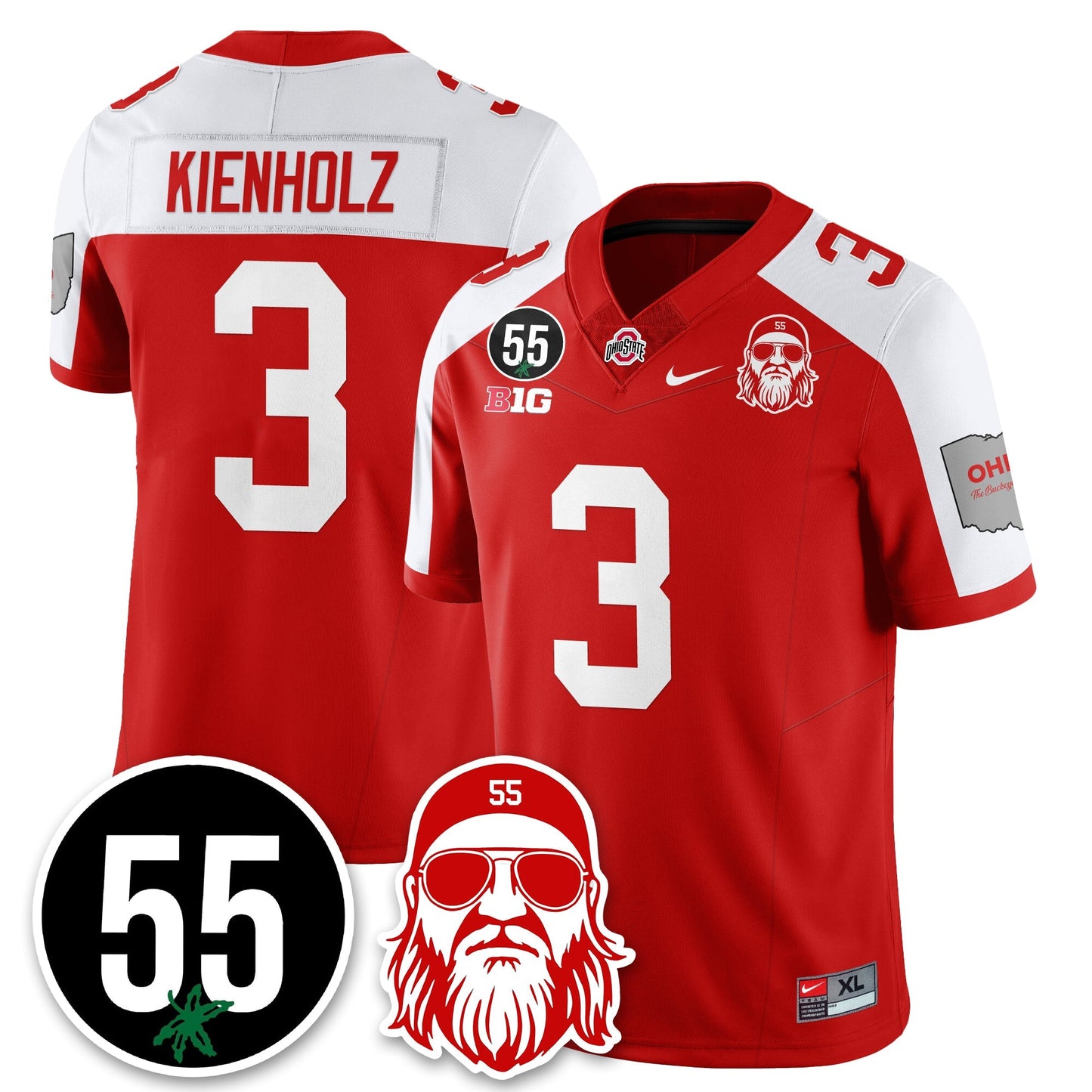 OSU Vapor Limited Jersey - Nick Mangold Patch - All Stitched