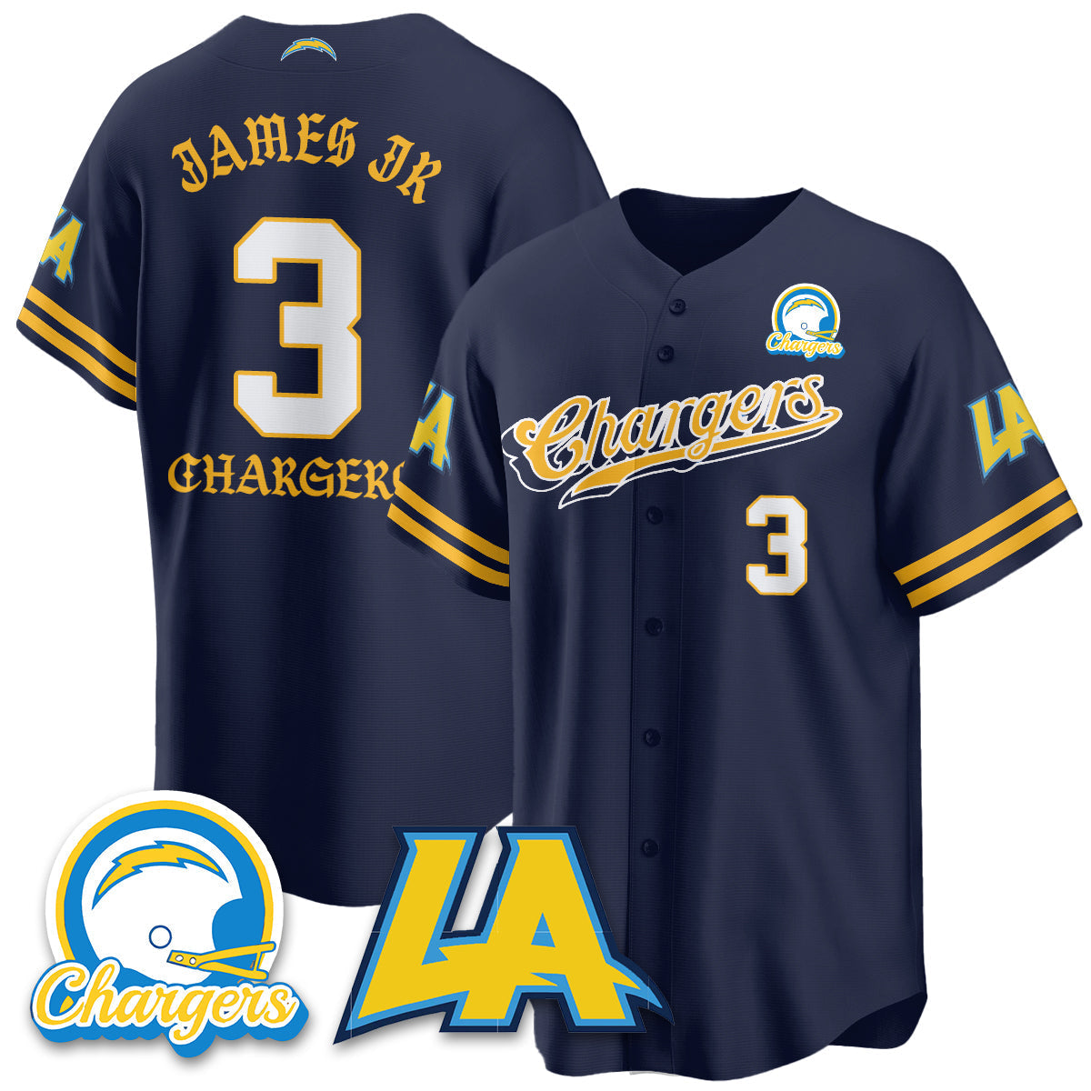 LVG Born x Raised Baseball Jersey - All Stitched