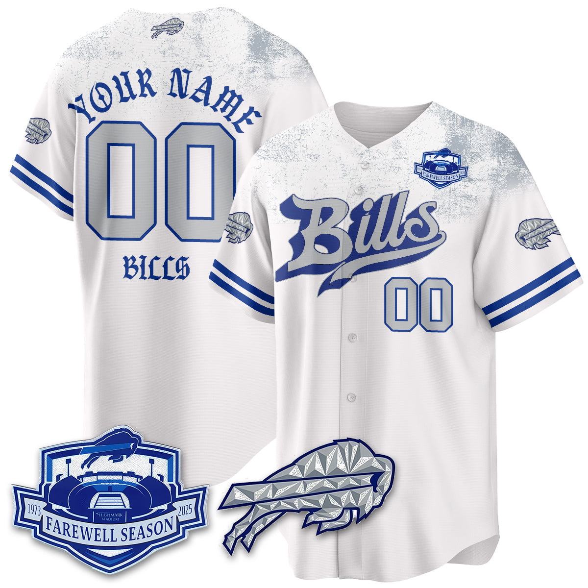 BUF Born x Raised Baseball Jersey - All Stitched