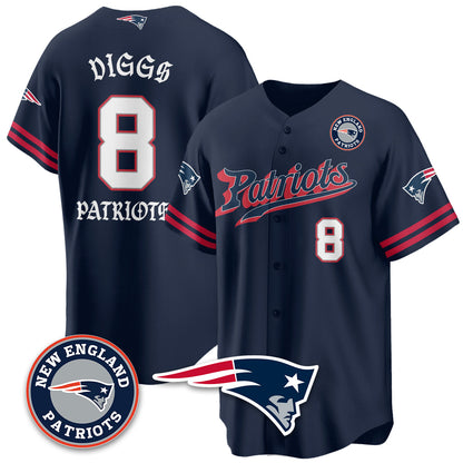 NE Born x Raised Baseball Jersey - All Stitched