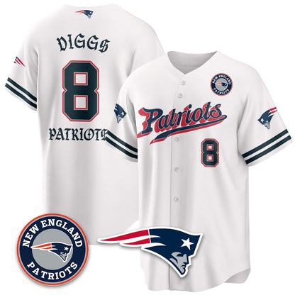 NE Born x Raised Baseball Jersey - All Stitched