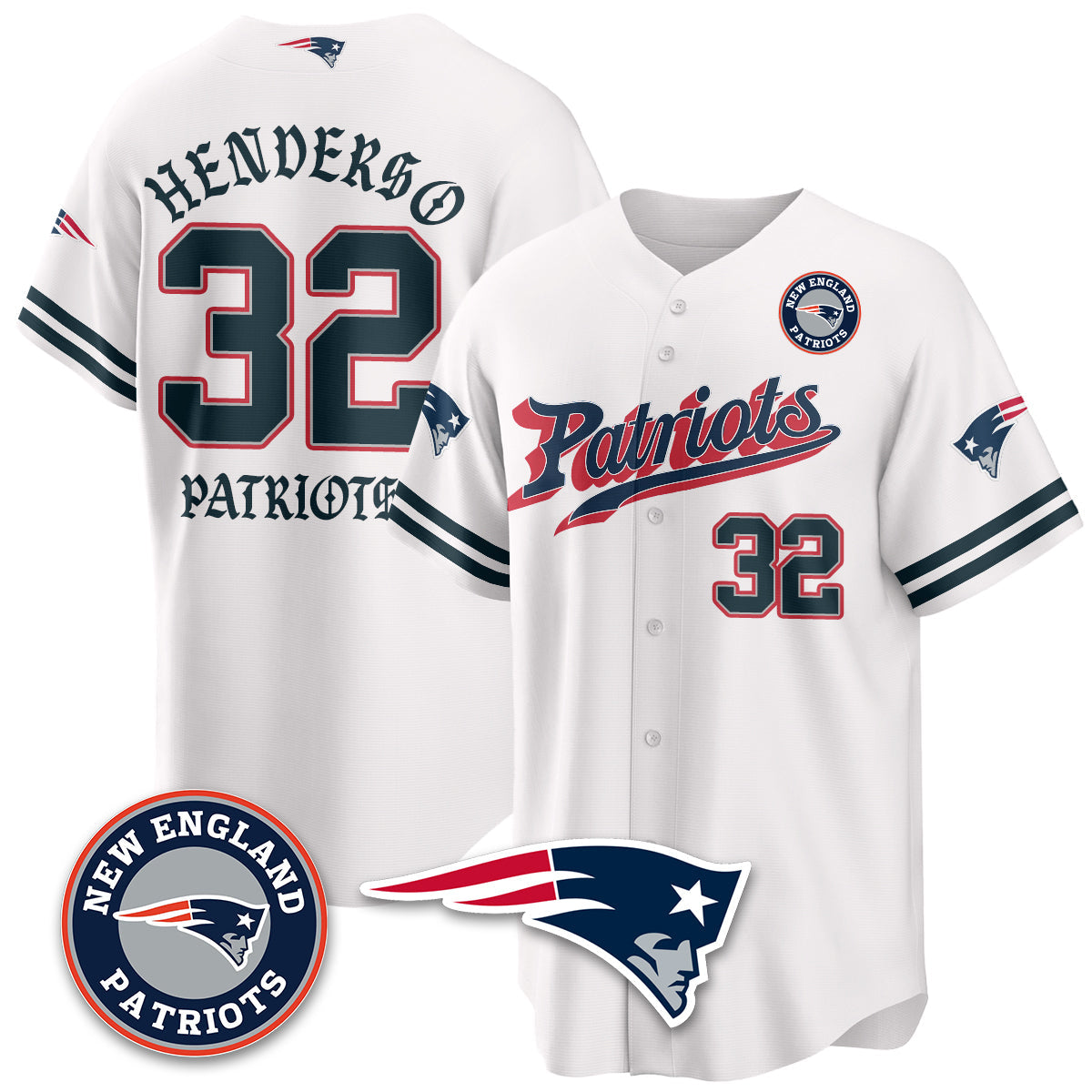 NE Born x Raised Baseball Jersey - All Stitched