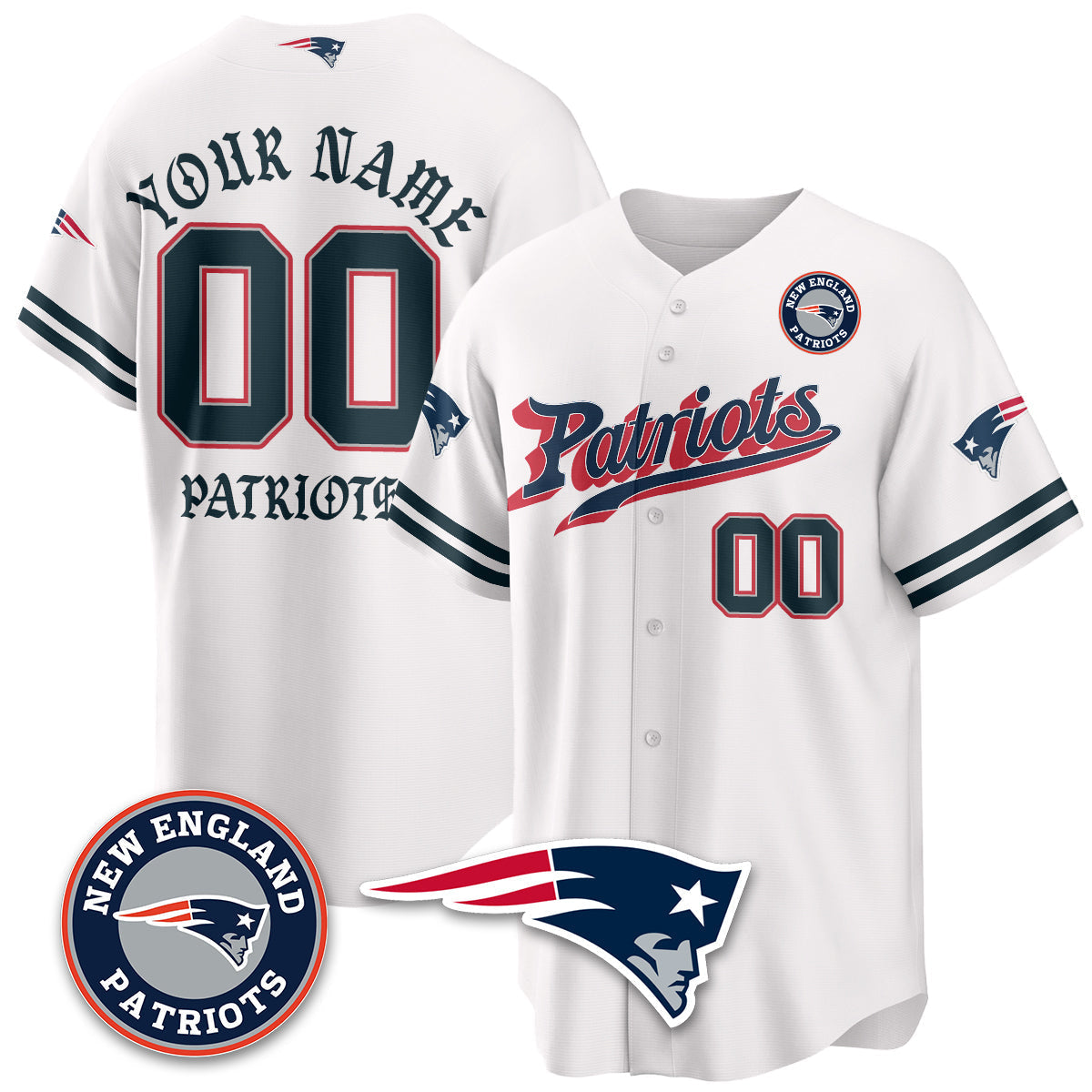 Custom NE Born x Raised Baseball Jersey - All Stitched