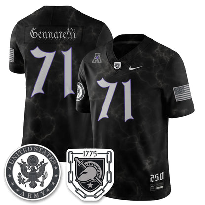 Army Black Knights Vapor Limited Jersey - 250 Years of Service and Sacrifice - All Stitched