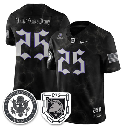 Army Black Knights Vapor Limited Jersey - 250 Years of Service and Sacrifice - All Stitched