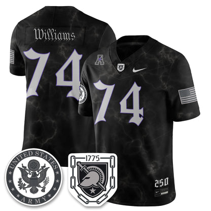 Army Black Knights Vapor Limited Jersey - 250 Years of Service and Sacrifice - All Stitched