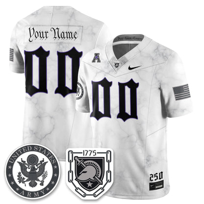 Custom Army Black Knights Vapor Limited Jersey - 250 Years of Service and Sacrifice - All Stitched