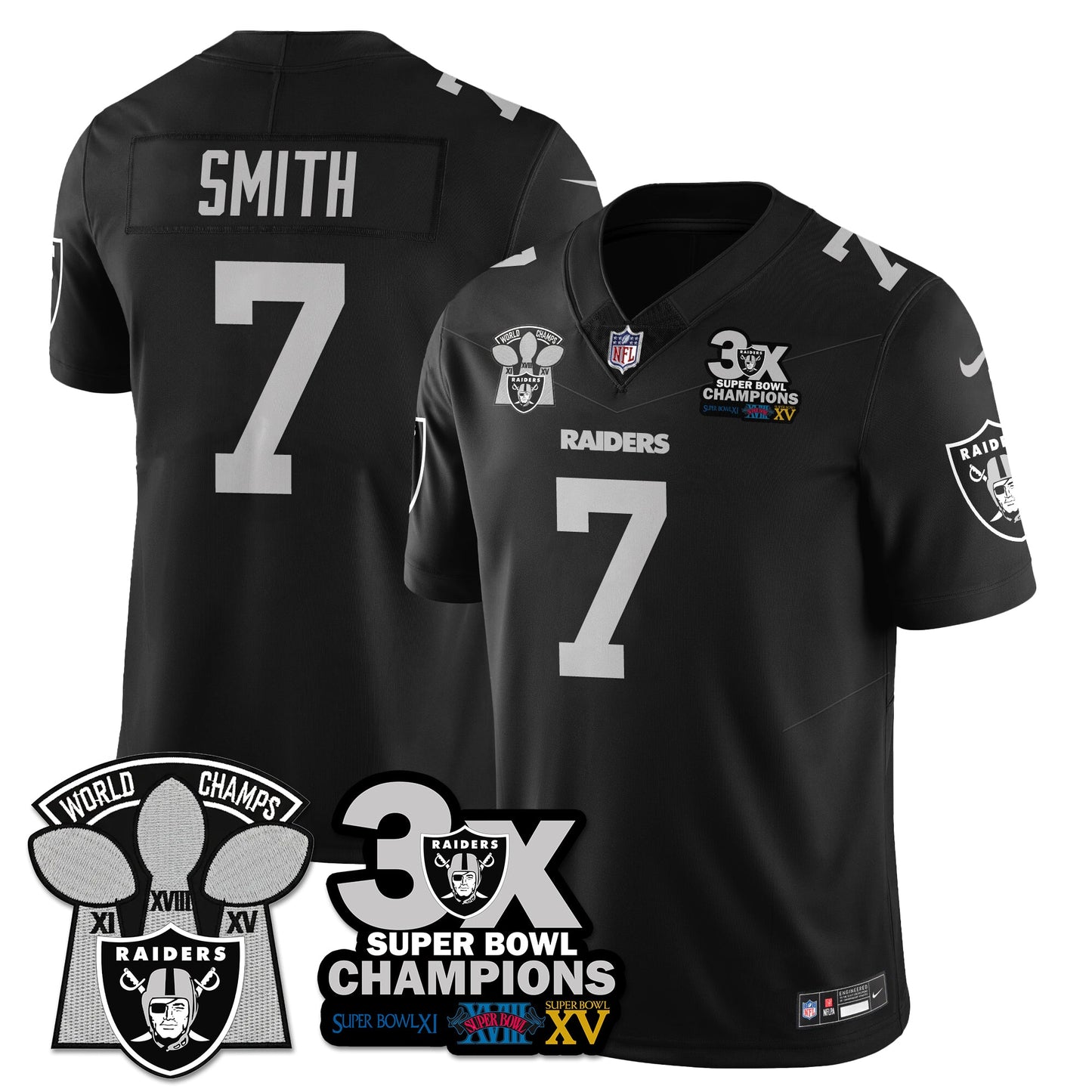 LVR 3-Time Champions Patch Vapor Limited Jersey - All Stitched