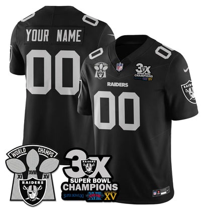Custom LVR 3-Time Champions Patch Vapor Limited Jersey - All Stitched