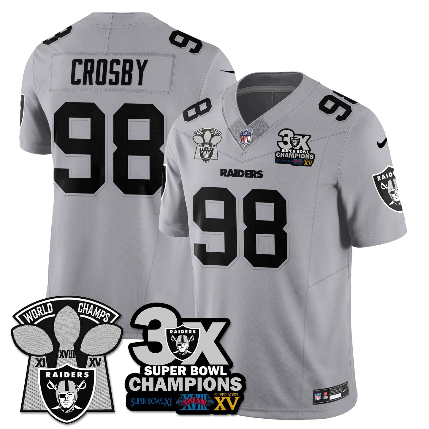 LVR 3-Time Champions Patch Vapor Limited Jersey - All Stitched